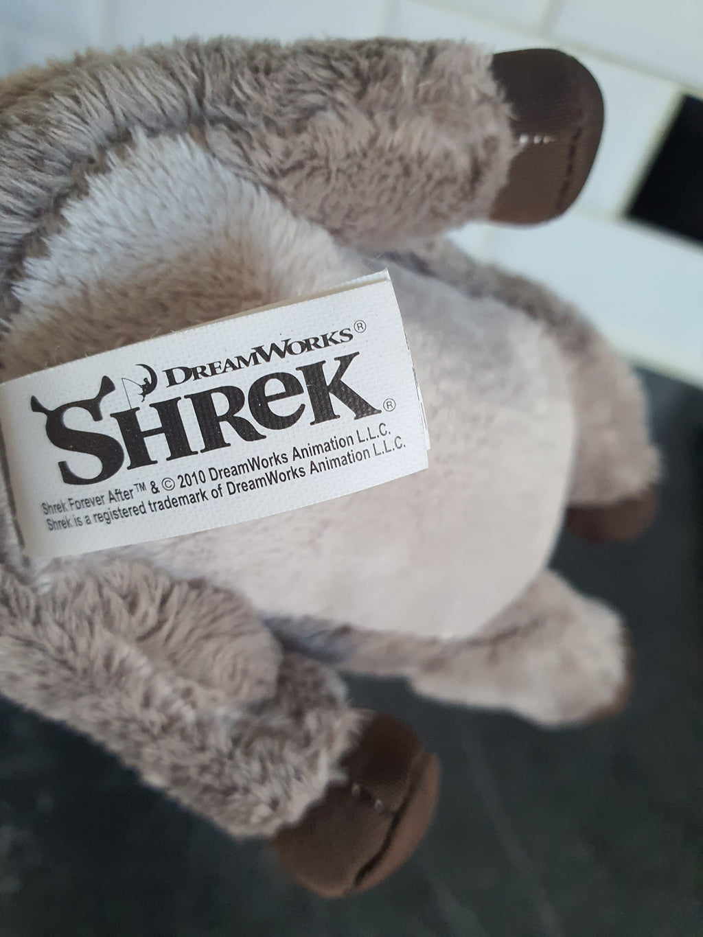 Peluche L anê dans shrek