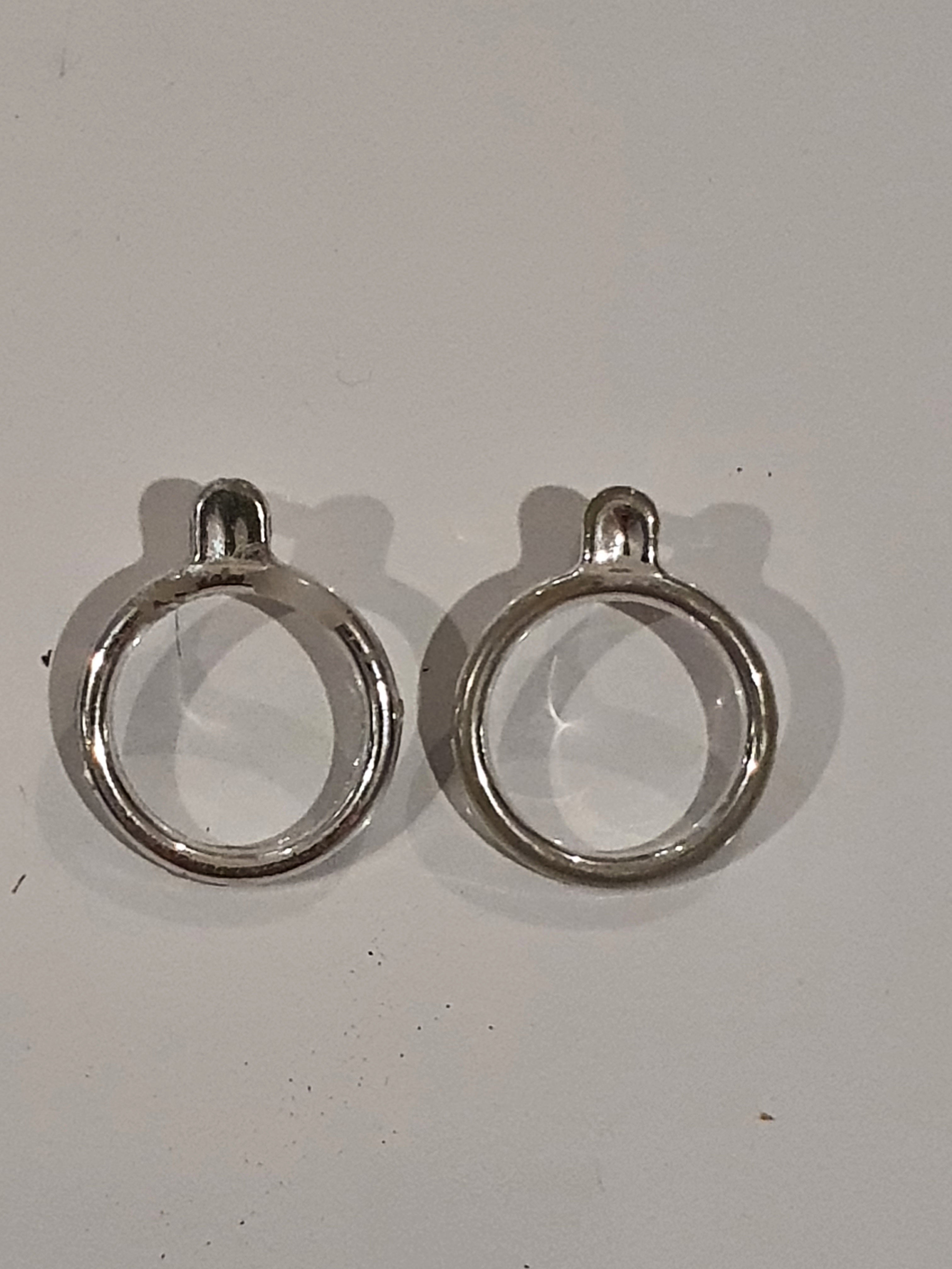 Boucles d'oreilles argentées Bratz – Paire d'origine