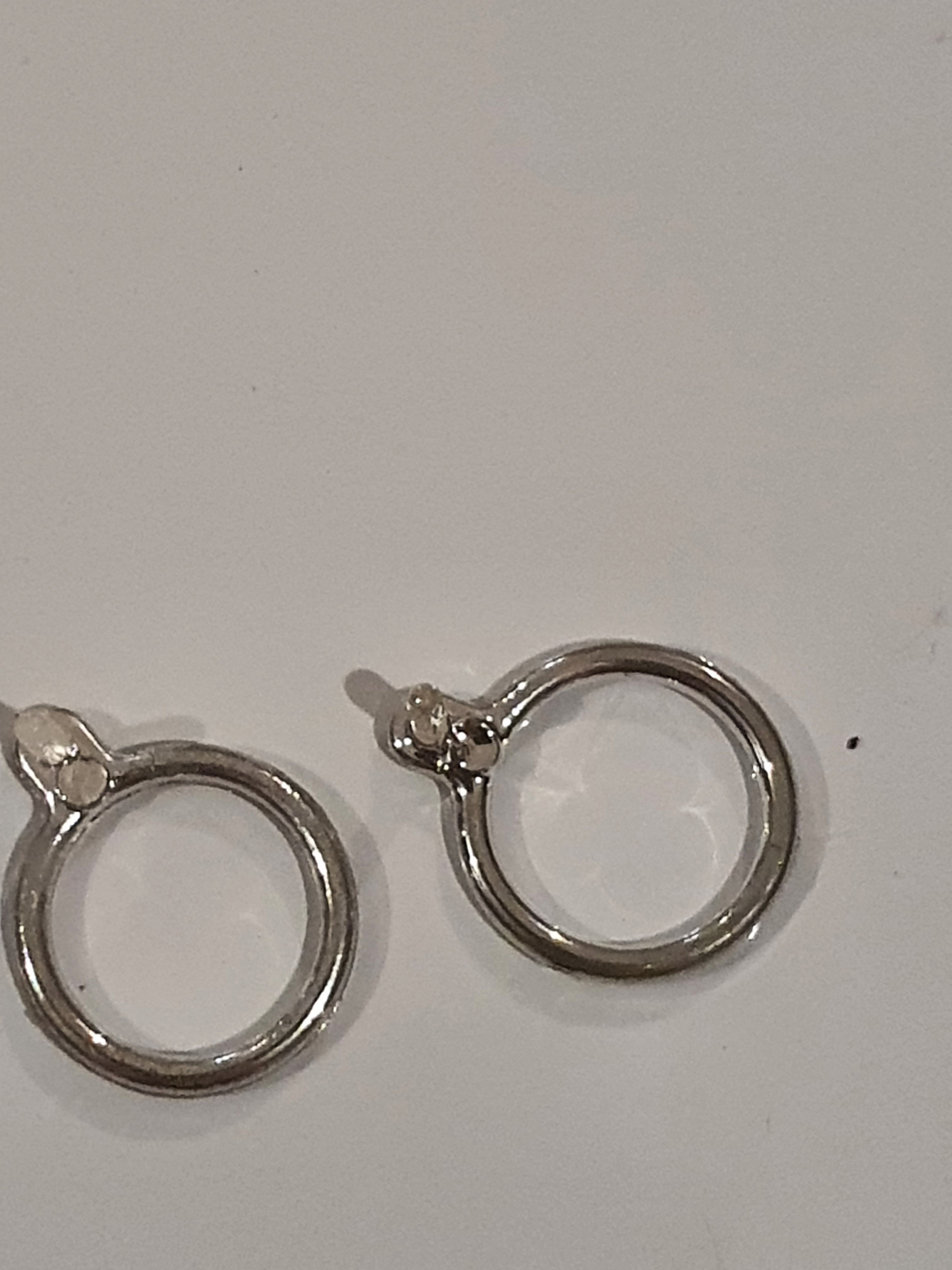 Boucles d'oreilles argentées Bratz – Paire d'origine