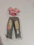 Bratz Pampered Pupz Sasha – Tenue originale MGA (Haut + Jean)